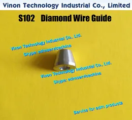 D = 0,26 mm Diamond Dies Guide S102 3080248 EDM Övre Dies B För AWT 0.26mm 0200143 För AQ, A, EPOC-serie Wire-Cut EDM Machine Wire Guide S102