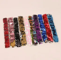 Mermaid Sequin Bracelet Wristband Cuff Sequins Bracelets Women Charm Jewelry Girl Wedding Favors Mermaid Bracelet Wristband bangle