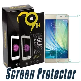 Анти-взрыв закаленное стекло 9н 2.5 D протектор экрана пленка с бумаги розничной торговли для Samsung E7 E5 G7106 G3508 I9082 I9200 N7505