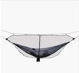 275g Ultralight Przenośna Hamak Moskitiera Netto do survival Outdoor Survival Nylon Material Anti-Mosquito z 340 * 140 cm Super Rozmiar