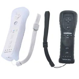 NEW Motion 2in1 Built-in Motion Plus Wireless Remote Controller for Nintendo Wii & Wii U Wiimote Gel Case DHL FEDEX EMS FREE SHIPPING