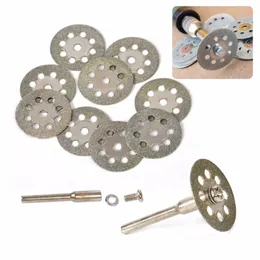 10pcs X 2 Rod Diamond Saw Cutting Sheets With Holes Grinder Electric Drill Accessories Tools Power Furniture