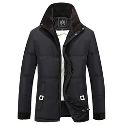 OLN Winter Jacket Men Fleece Thick Warm Jacket Hooded Parkas Men Padded Winter Casual Hooded Coat 4XL