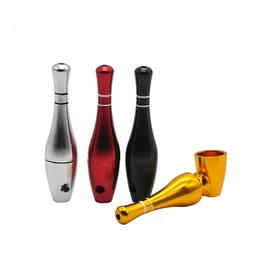 Small Metal Smoking Pipe 76mm Bowling Ball Shape Unique Aluminum Metal Filter Pipe High Quality Product VS Sharpshone