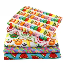 50 * 147cm Tygfruktdryck Polyestercotton Vattenmelon för vävnad Barnsängkläder Hem Textil för sömnad Tilda Doll, C478