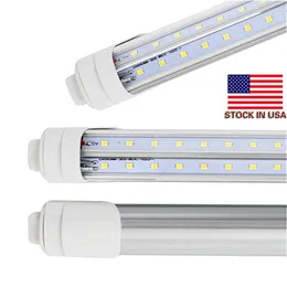 UL Approved Cooler Door T8 R17D rotating Led Light Tubes V-Shaped 270 Angle 4ft 5ft 6ft 8ft Led Tubes AC 85-265V shop light f96t12 HO replacement