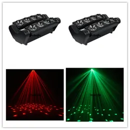 4 pezzi 8 teste 10w rgbw 4in1 testa mobile spider luce 8x10w rgbw spider dj led testa mobile fascio di luce