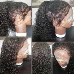 Parrucca frontale in pizzo 360, densità del 130%, attaccatura dei capelli pre-pizzicata, lacci anteriori, parrucche per capelli umani ricci per donne nere, 12 pollici diva1