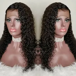 Transparent hd Curly Lace Front Human Hair Wigs-Glueless 130% Density Brazilian Virgin Remy Wigs with Baby Hairs for African Americans 12 inch Natural Color diva1