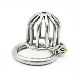 Sexy Mona Lisa New Stainless Steel Chastity Cage Device with Integrated Lock #R86