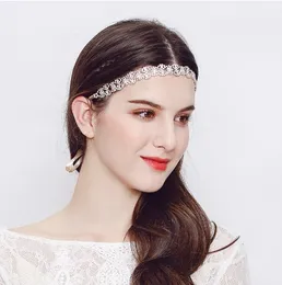 Elegancki Zespół Ślubny - Silver Color / Rose Gold CZ Kamień Bridal Head Pieces Włosów Wedding Wedding Włosów Akcesoria
