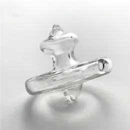 Nowy szklany Terp Spinner Carb Cap z grubym OD 30mm Pyrex przezroczyste szklane czapki Dab do XL Quartz Banger Nail fajki wodne