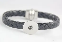 2020 hot sales PU magnet interchangeable 18mm women's vintage DIY snap charm button cuff bracelets noosa style bracelets 20pcs/lot