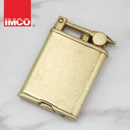 New Arrival Hot Genuine Product Wholesale Austria Lighter IMCO Kerosene Wind-proof Pure Copper Lighter Thin Fuel Torch Best quality