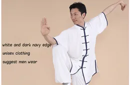 Krótkie rękawy Tai Chi Cloth Color Edge Bawełna Miękkie Handfel Chinese Kung Fu Hongdolph zarówno dla mężczyzn, jak i kobiet