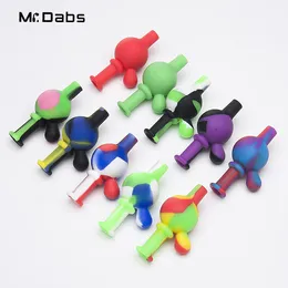 Silicone Carb Cap Dia 22mm Smoking Accessories for Quartz Banger Nails Silicon Carbcap Mixed Colors Food Grade Silicone
