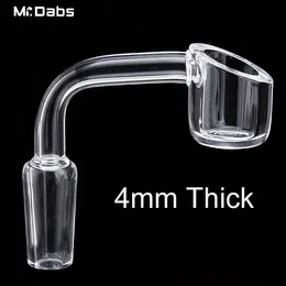 Long Neck Quartz Banger Thermal Banger Smoking Accessories 4mm Thick Nail Male Female 10mm 14mm 18mm for Glass Oil Rigs