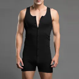 Summer 2018 Fashion Brand Men Sexy Fitness Bodybuilding One Piece Bodysuit/Gay Casual Shaper Shapewear Plus size 3XL