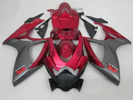 100% Injection molding grey red ALSTARE corona fairing kit for SUZUKI 2006 2007 GSXR 600 750 K6 GSXR600 GSXR750 06 07 bodywork FD99