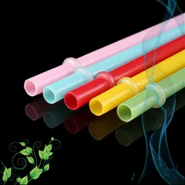 Flexibla plastblandade färger Party Disposable Drinking Straws Barn Födelsedag Bröllopsdekoration Event Tillbehör JC-100