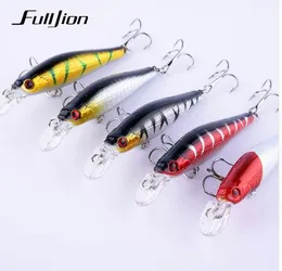 Fishing Lures Minnow Hard Wobblers Crankbait 3D Eyes Gold-plated Plastic Laser Reflective Baits Winter Fishing Decoy Tools