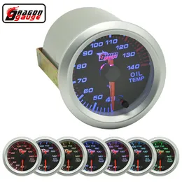 Dragon gauge 52mm stepper motorcar Car oil temp gauge pointer 7 colour Blacklight oil temperature meter Celsius