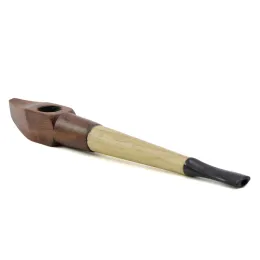 New Arrival Motley wood Length 145MM Creative Hand Torch Shape Wood Pipe Tobacco Pipes Wholesale DHL