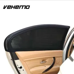 Universal Bil Solskade bildörr UV Protection Shield Sun Shade Visor 2st Svart Bilöverdrag 50 * 52cm Anti-myggkåpa