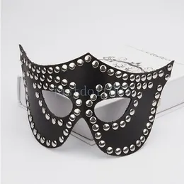 Bondage Sexy Women Leather Halloween Masquerade Eye Face Masks Studded Fox Cat Party Punk Cosplay #E94