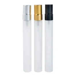 Refillable 10ML 17*62*147 MM Portable Frosted Glass Perfume Bottle With Atomizer, Empty Travel Cosmetic Packaging LX1202