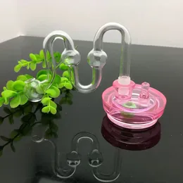 Double bubble m cooking pot Wholesale Bongs Oil Burner Pipes Water Pipes Glass Rigs Smoking