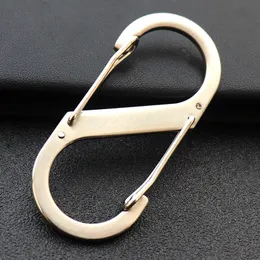 Car styling Portable Stainless Larger S Buckle 8 Type Key Keychain Clasps Clips Car Keychain Auto Interior Decoration