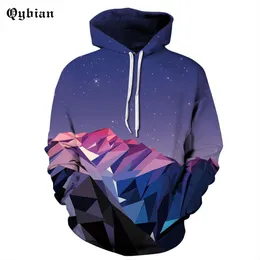 Lila himmel tryckta hoodies män sweatshirt högkvalitativa pullover nyhet Streetwear man hooded jacka män / kvinnor 3d sweatshirt