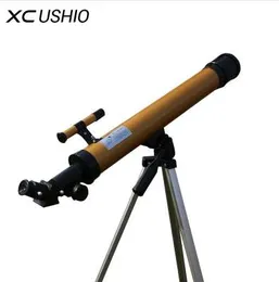 Jakość 100x razy zoom odkryty monokularowy teleskop astronomiczny teleskop z przenośnym statywu teleskopu F60050 teleskopio
