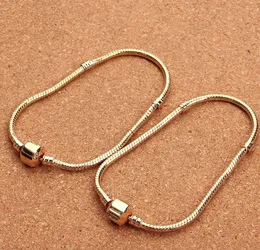 2018 New Original Gold Plate Fill Small Hole Beads Charm Cruciani Bracelets For Women Fit European Roun Charms Bracelet DIY Fashion Jewelry