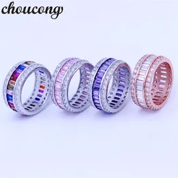 Choucong, 4 colores, joyería de piedra natal, diamante, Plata de Ley 925, anillo de compromiso, anillo de boda para mujeres, hombres, Sz, regalo 5-10