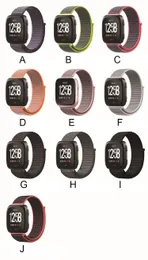 Sport Loop Bands för Fitbit Versa / Versa Lite Strap Nylon Band Armband Belt Andningsbar LightWeigh för Fitbit Versa SmartWatch Tillbehör