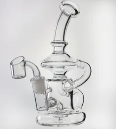 Novo Reciclador de vidro Bongus Oil Rig Dab Recycler Water Tubos de água de água