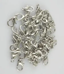 100pcs/lot 12mm Silver/Gold Plated Lobster Claw Clasps Hooks Jewelry Findings