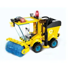 102 st/set City Series Sweeper Car Truck Model Assemble Building Blocks Education Toys Learning Education Bricks Child Gifts