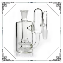 Glas Ash Catcher 14mm 18mm 18.8mm 14.4mm med duschhuvud Dropdown Recycler Glass Ashcatcher för glas Vattenrör Rökning Bongs Rökning Tillbehör Bubbler