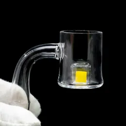 Nucleo termocromico Reactor Banger 100% vero quarzo 25mm chiodi XL Secchio di cadmio per narghilè Beaker Bong Pipa ad acqua in vetro