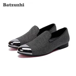 2018 scarpe da lavoro in pelle Sapato Masculino Erkek Ayakkabi sepatu pria scarpe eleganti da uomo in pelle Punta tonda slip-on