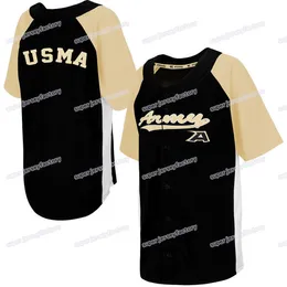 Army Knights Herr dugout Baseball Jersey Black Maroon sydd högkvalitativa tröjor Billstorlek S-XXXL