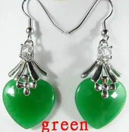 Ädla femmes vert amour chaleur pärla perles jewerly boukes d'oreilles