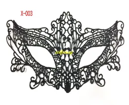 100ピース/ロットブラックセクシーレディレースカットアウトアイマスクのための襟のカットアウトのアイマスクのための衣装ハロウィーンパーティーファンシー