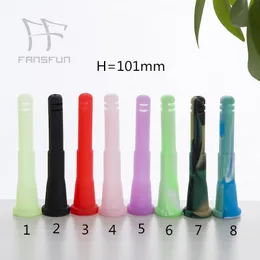 O retalho silicone de 4 polegadas para baixo haste para o tubo de Bongo de vidro coloriu as opções PopularConvenient para usar fansfun