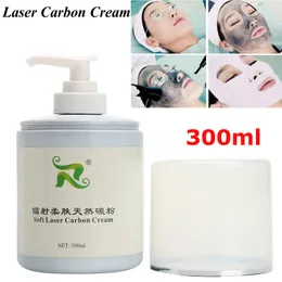 Högkvalitativ mjuk laser Carbon Cream Gel för ND YAG Laser Skin Föryngring Behandling Aktiv Carbon Cream 300ml