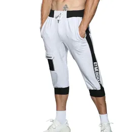 COOPENGY uomo Tempo libero Uomo Pantaloncini Colore Patchwork Pantaloni corti Pantaloni sportivi Harem Palestre corte Bodybuilding Pantaloncini al ginocchio