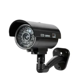 Fake Dummy Camera Pullet Водонепроницаемый Открытый Внутренний Охрана Кменью Камера наблюдения CCTV Мигает Красная Светание Бесплатная Доставка